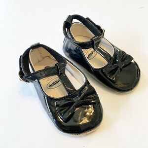 Myggpp baby girls black dress shoes